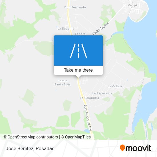 José Benítez map