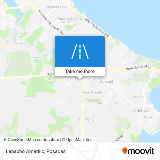 Lapacho Amarillo map