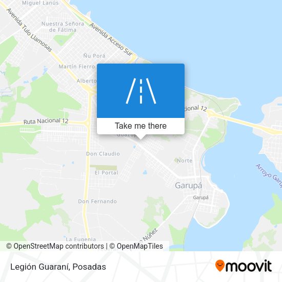 Mapa de Legión Guaraní