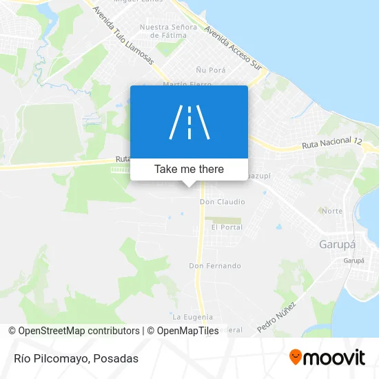 Río Pilcomayo map