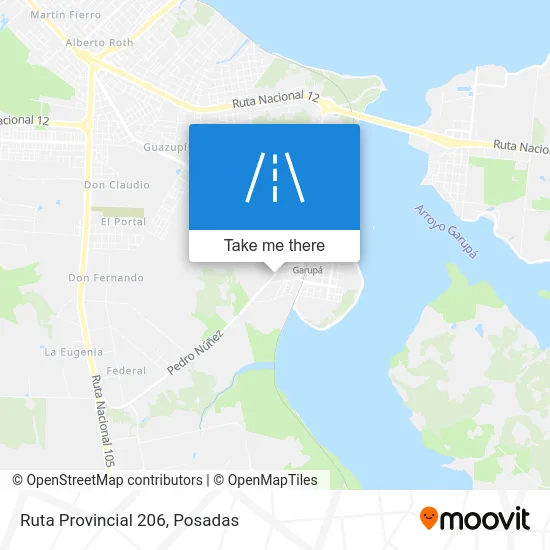 Ruta Provincial 206 map
