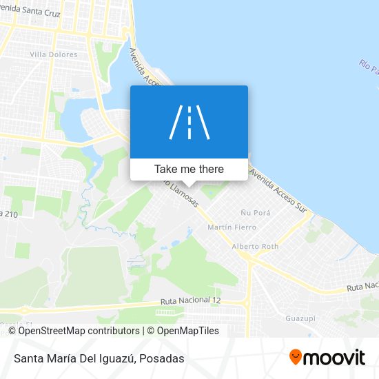 Santa María Del Iguazú map