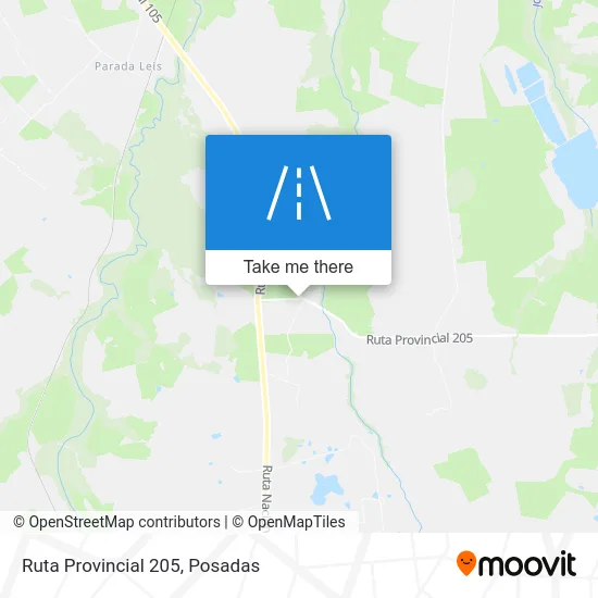 Ruta Provincial 205 map