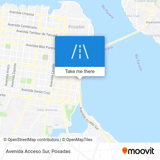 Avenida Acceso Sur map