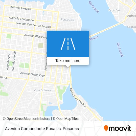 Avenida Comandante Rosales map