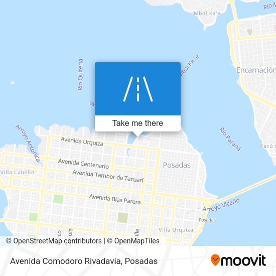 Mapa de Avenida Comodoro Rivadavia