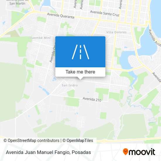 Avenida Juan Manuel Fangio map