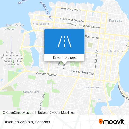 Mapa de Avenida Zapiola
