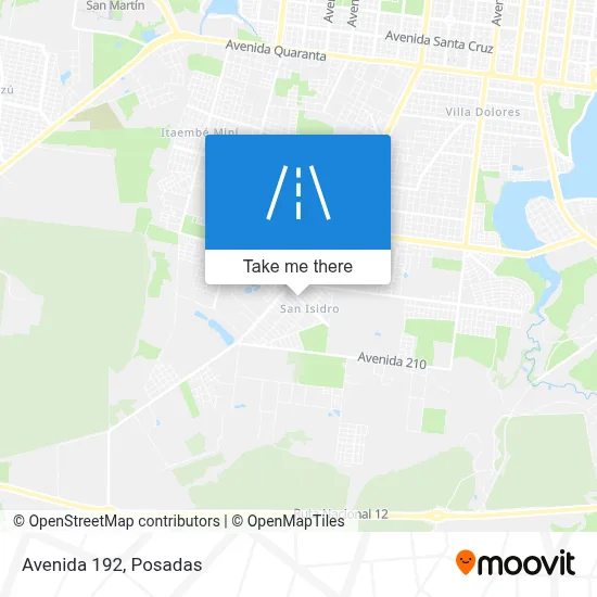 Avenida 192 map