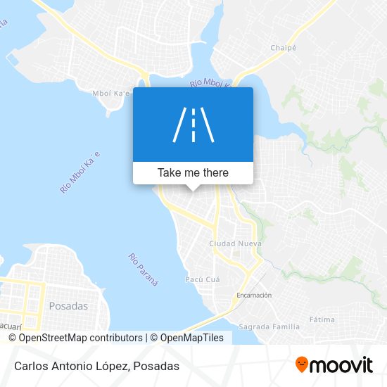 Carlos Antonio López map