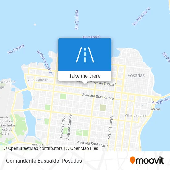 Comandante Basualdo map