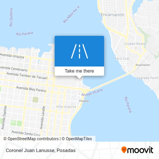 Mapa de Coronel Juan Lanusse