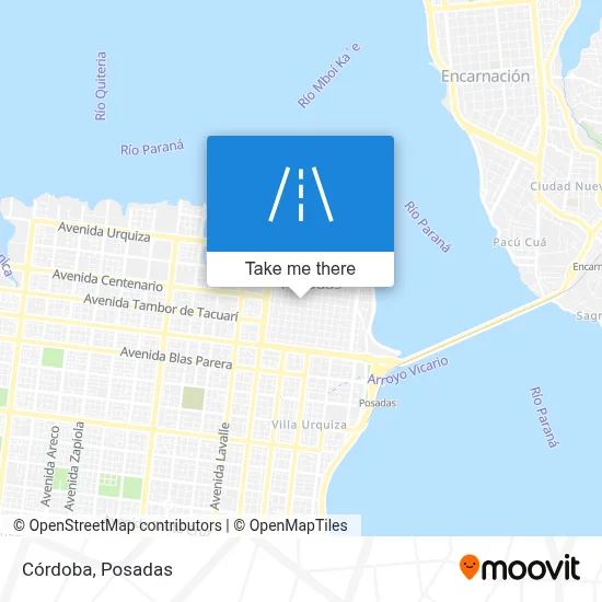 Córdoba map