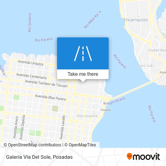 Mapa de Galería Vía Del Sole