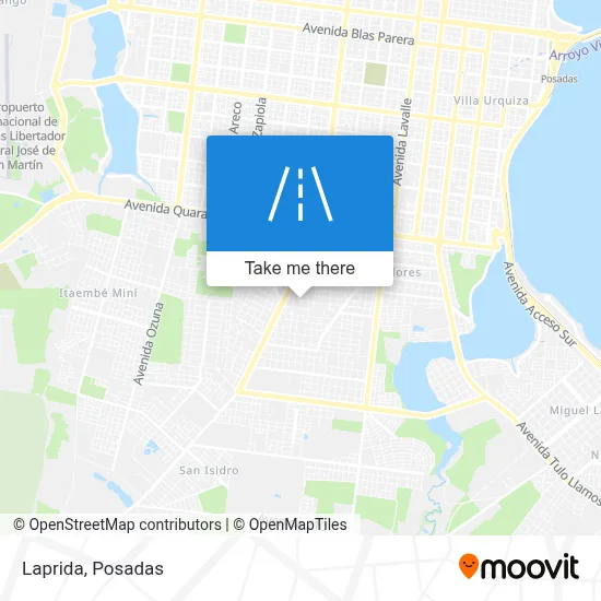 Laprida map