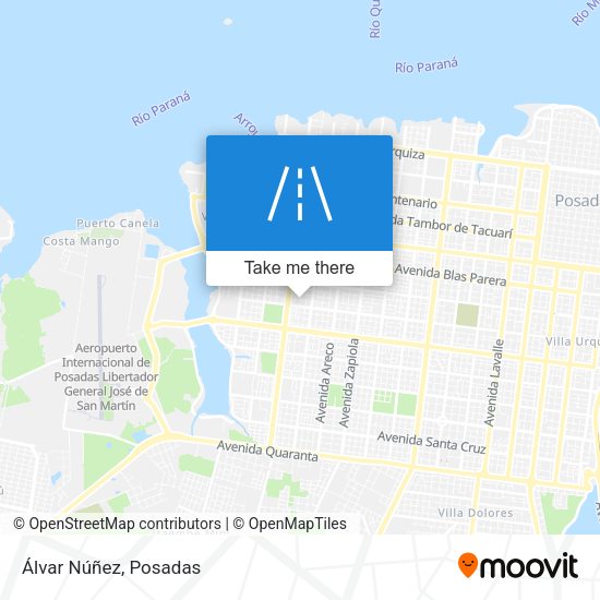 Álvar Núñez map