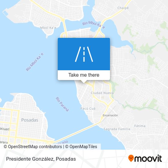 Presidente González map