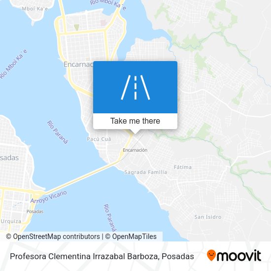 Mapa de Profesora Clementina Irrazabal Barboza