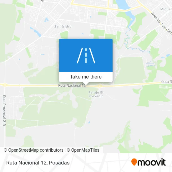 Ruta Nacional 12 map