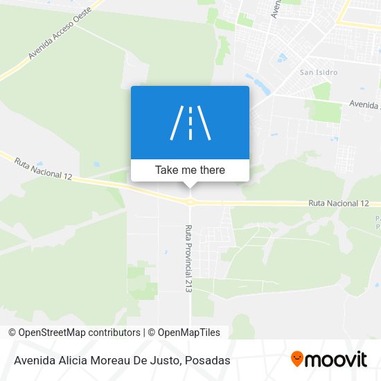 Avenida Alicia Moreau De Justo map