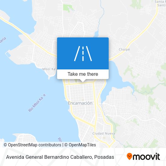 Avenida General Bernardino Caballero map