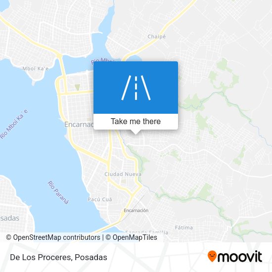 Mapa de De Los Proceres