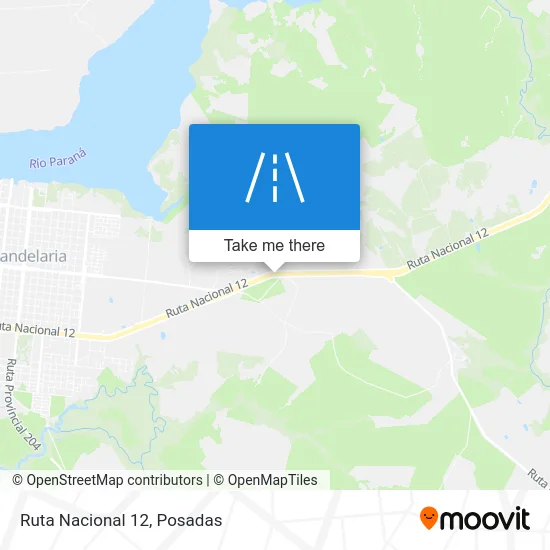 Ruta Nacional 12 map