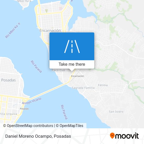 Daniel Moreno Ocampo map