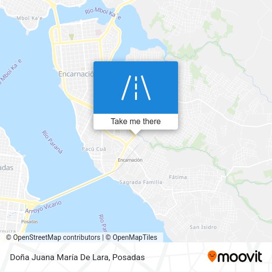 Mapa de Doña Juana María De Lara