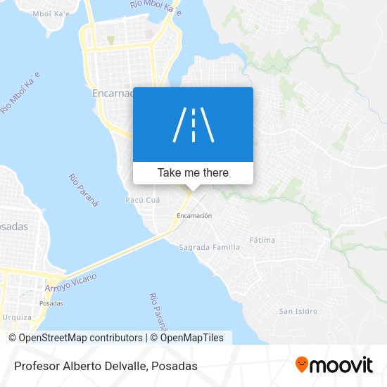 Mapa de Profesor Alberto Delvalle