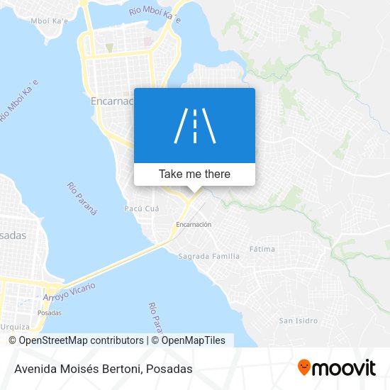 Avenida Moisés Bertoni map