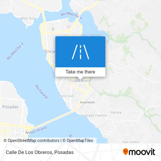 Mapa de Calle De Los Obreros