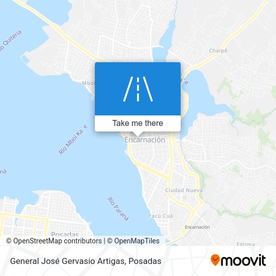 General José Gervasio Artigas map