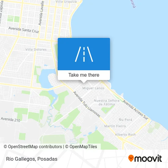 Río Gallegos map