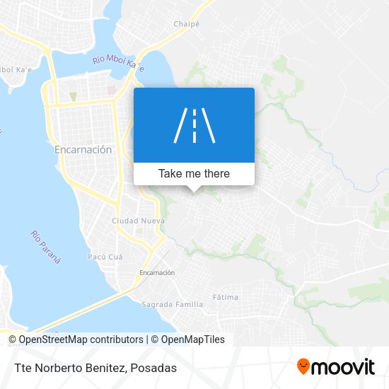 Mapa de Tte Norberto Benitez