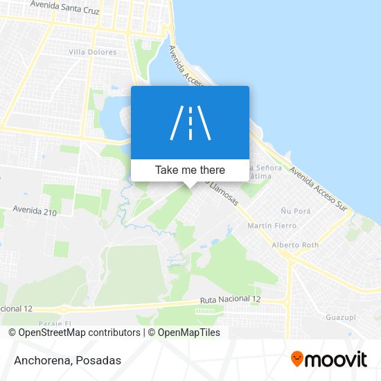 Mapa de Anchorena