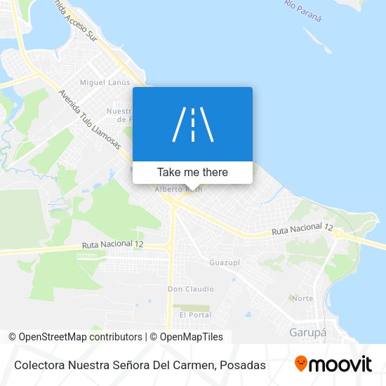 Colectora Nuestra Señora Del Carmen map