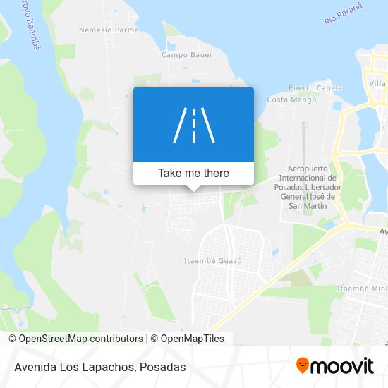 Mapa de Avenida Los Lapachos