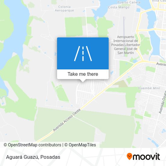 Aguará Guazú map