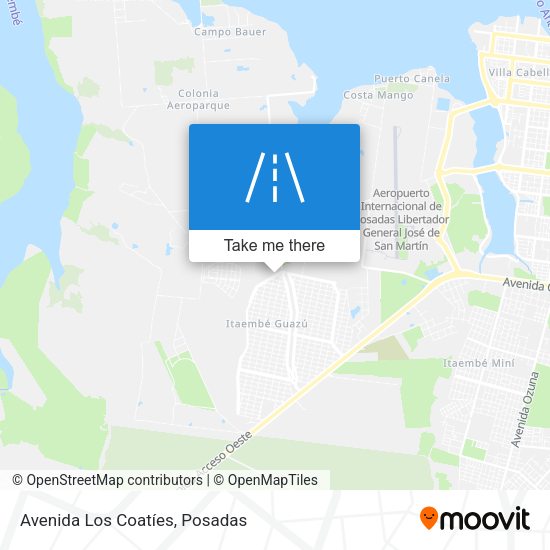 Avenida Los Coatíes map