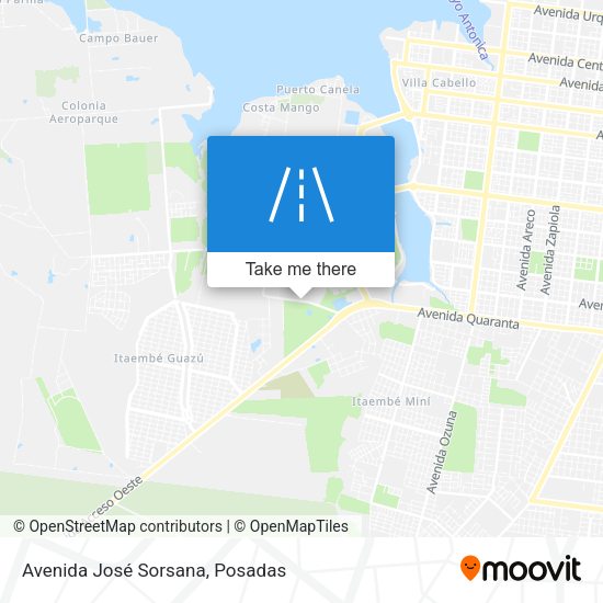 Avenida José Sorsana map