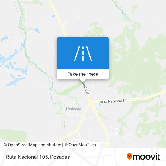 Ruta Nacional 105 map