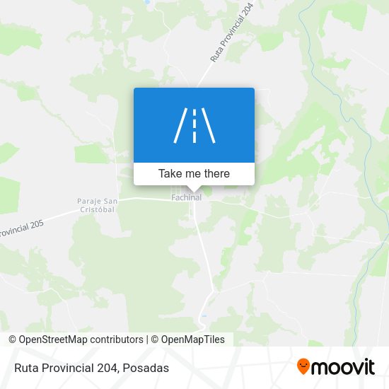 Mapa de Ruta Provincial 204