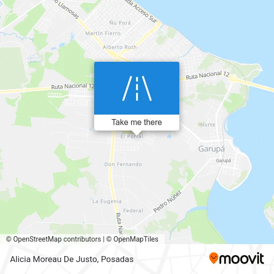 Alicia Moreau De Justo map