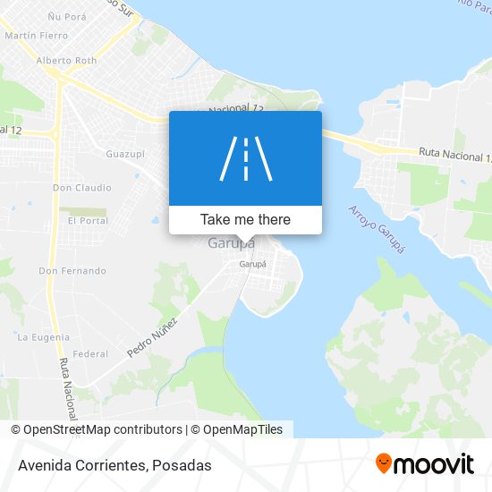 Avenida Corrientes map