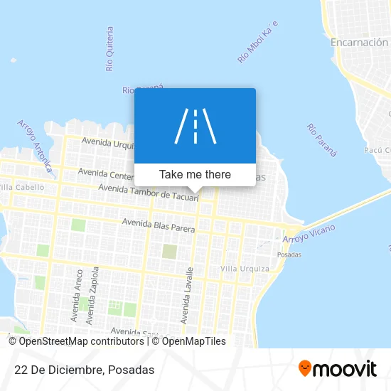 22 De Diciembre map
