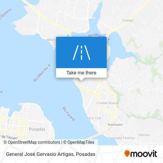 Mapa de General José Gervasio Artigas