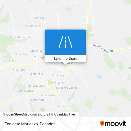 Teniente Matienzo map