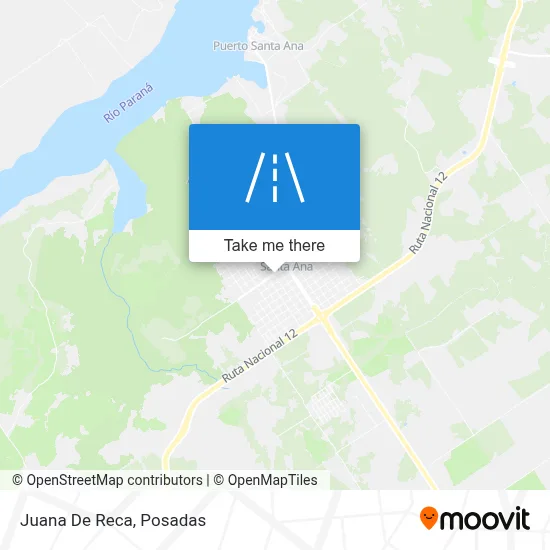 Juana De Reca map