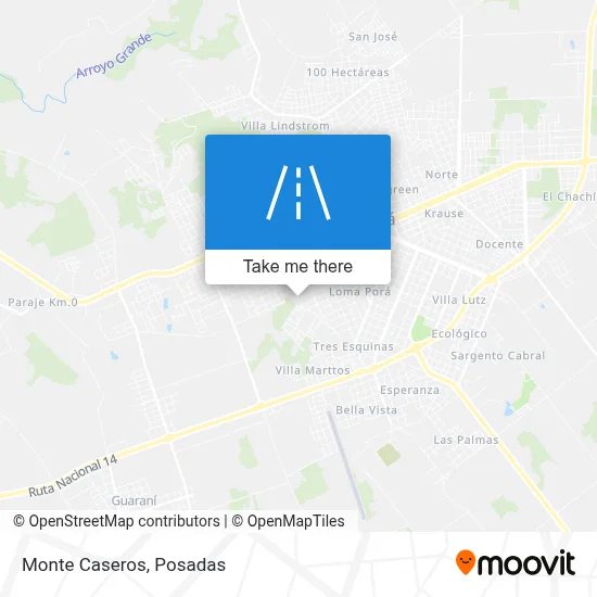 Monte Caseros map